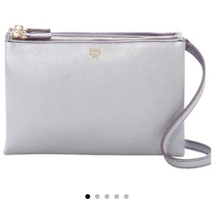COPY - NWT MCM silver cross body bag
